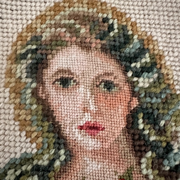 Needlepoint Angel Christmas Stocking - Picture 2 of 9